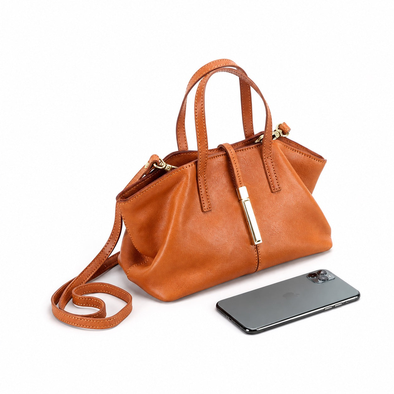 Aurielle Verona Genuine Leather Satch