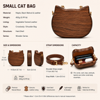 Wooden Artisan Crossbody Bag