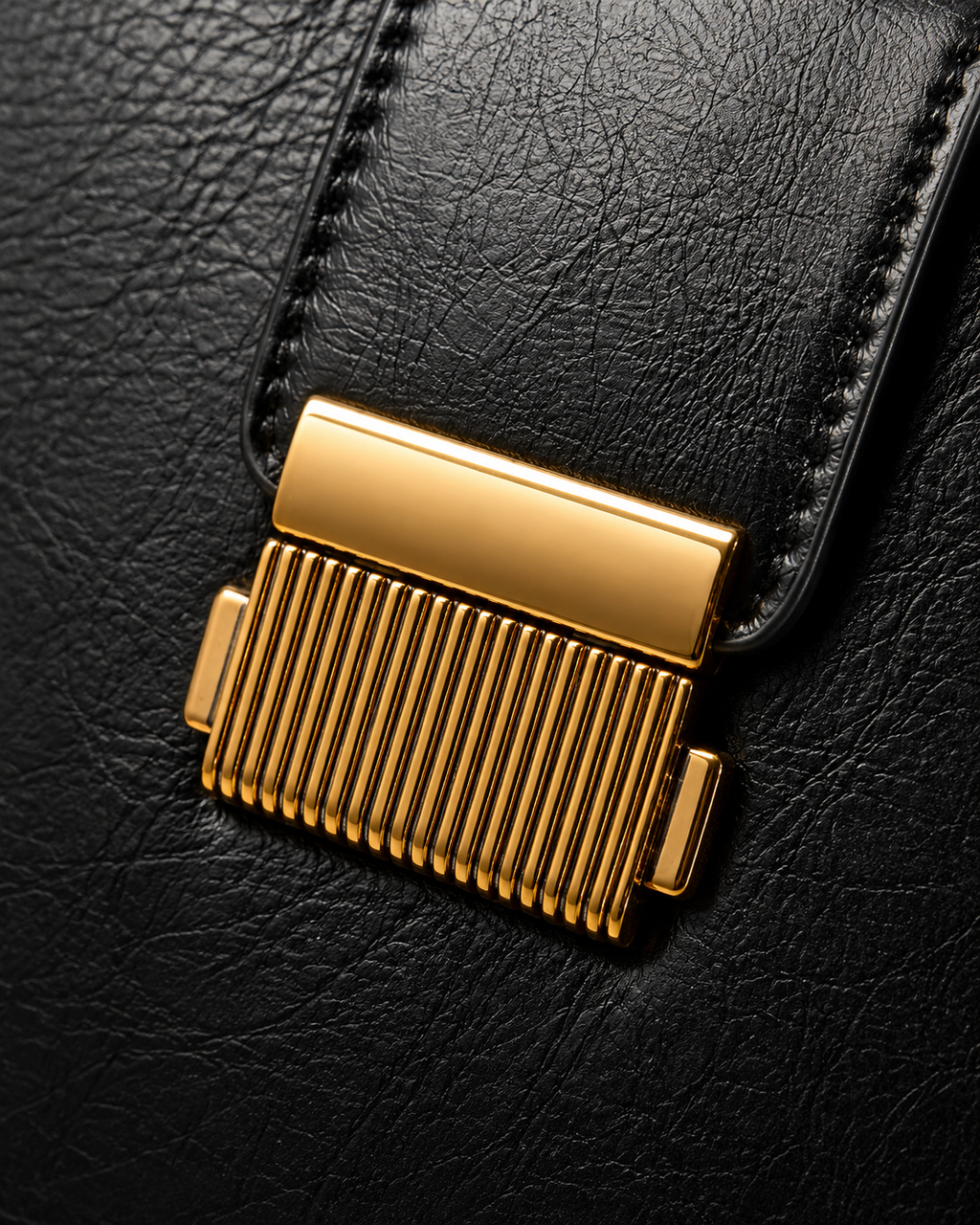 Aurielle Noir Retro Shoulder Bag