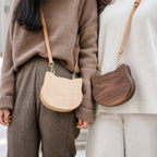 Wooden Artisan Crossbody Bag