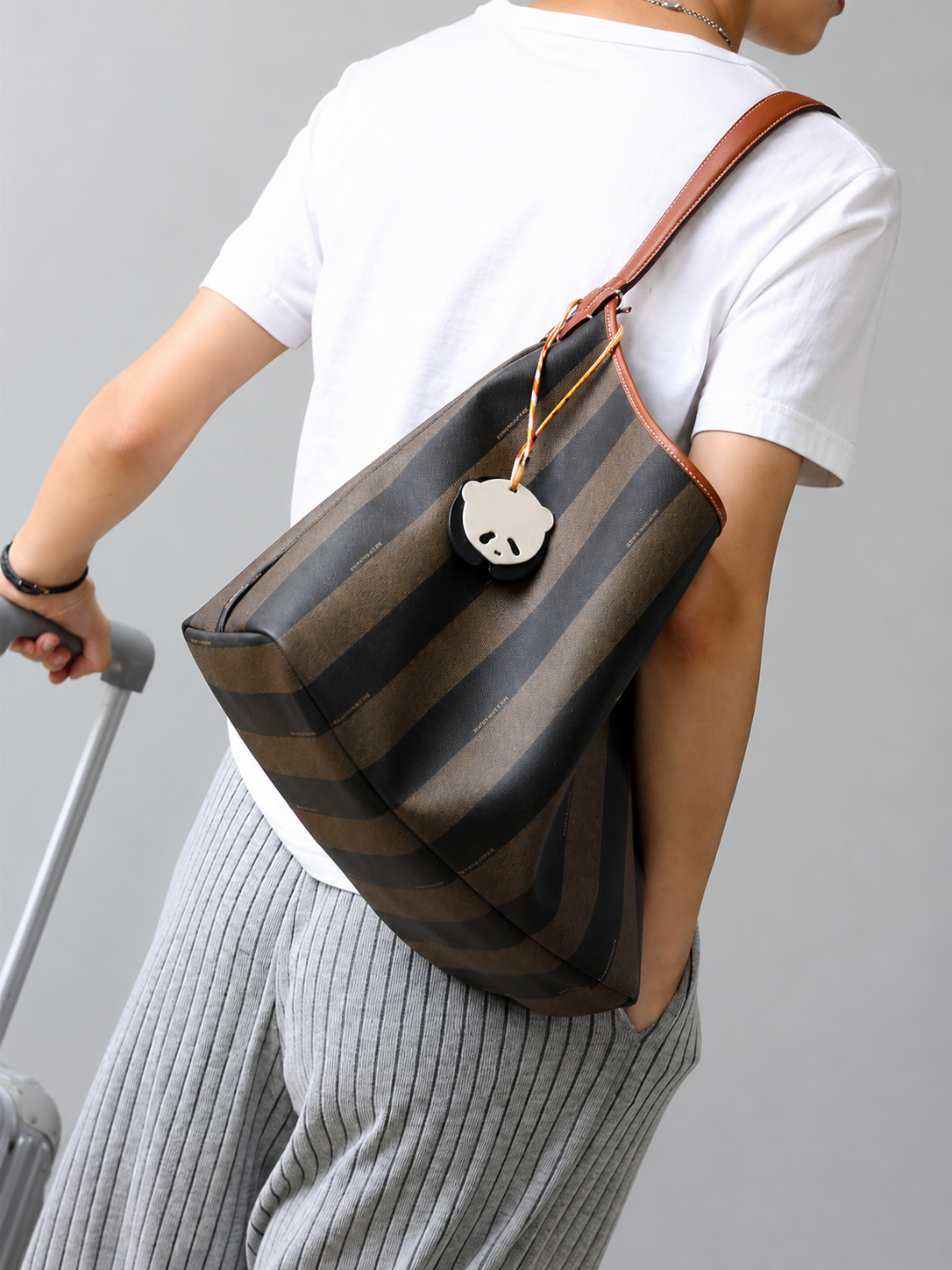 Veloura Heritage Stripe Tote Set