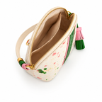 Gypsophila Genuine Leather Tassel Crossbody Bag