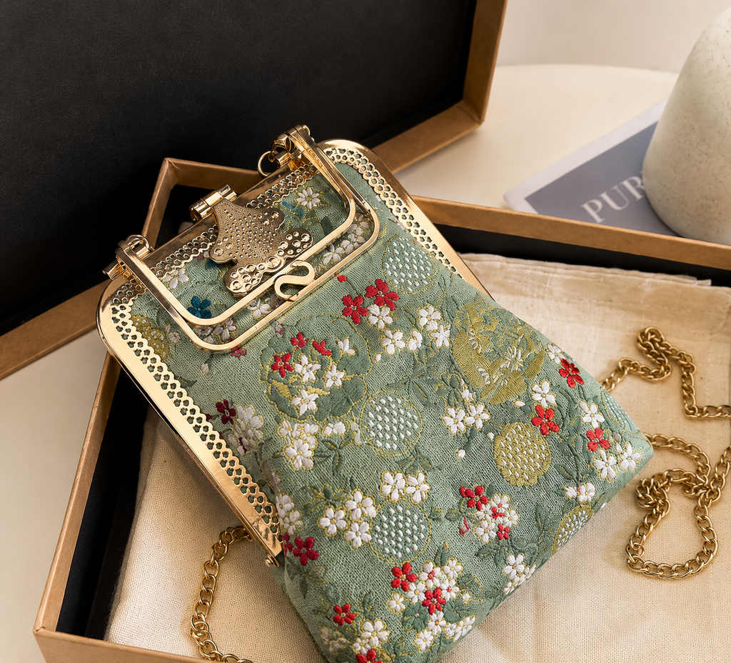 Empress Flora Embroidered Handbag