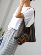 Veloura Heritage Stripe Tote Set
