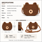 Wooden Artisan Crossbody Bag