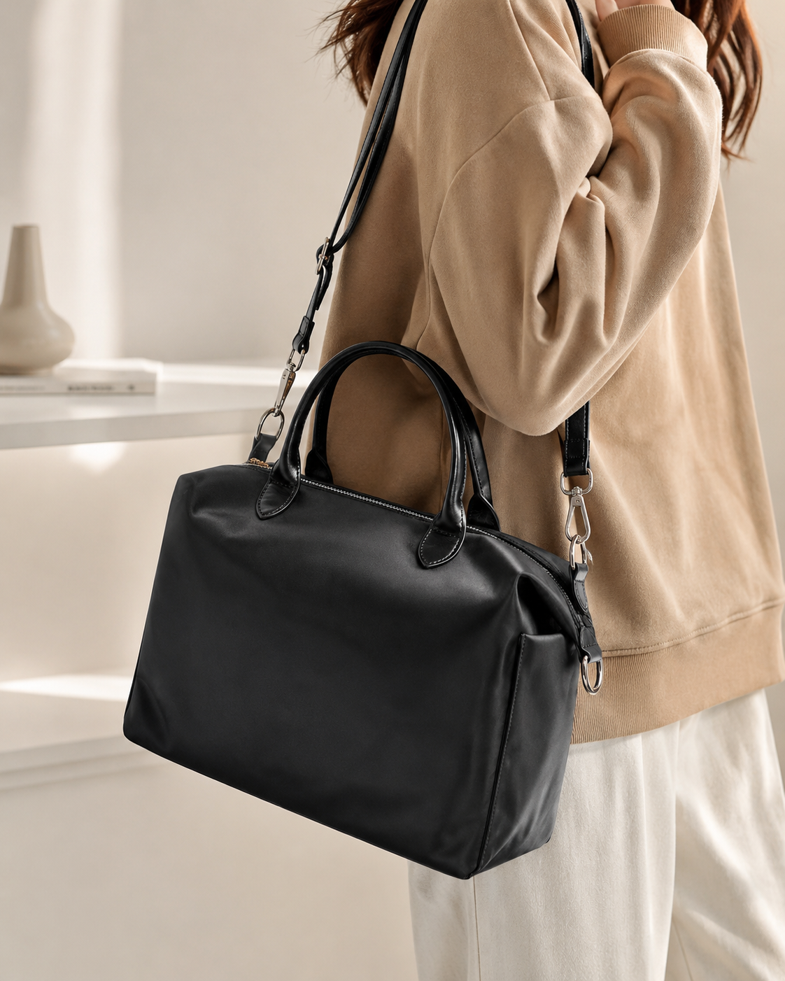 LuxeCarry Waterproof Nylon Travel Bag