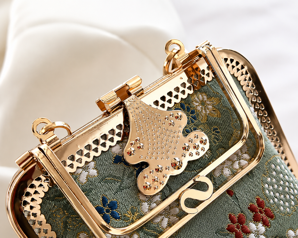 Empress Flora Embroidered Handbag