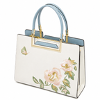 Aurielle Bloom Embroidered Satchel Bag