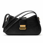 Aurielle Noir Retro Shoulder Bag