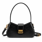 Aurielle Noir Retro Shoulder Bag