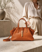 Aurielle Verona Genuine Leather Satch