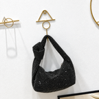 Aurielle Noire Crystal Knot Handbag