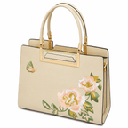 Aurielle Bloom Embroidered Satchel Bag