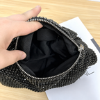 Aurielle Noire Crystal Knot Handbag