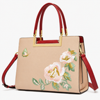 Aurielle Bloom Embroidered Satchel Bag
