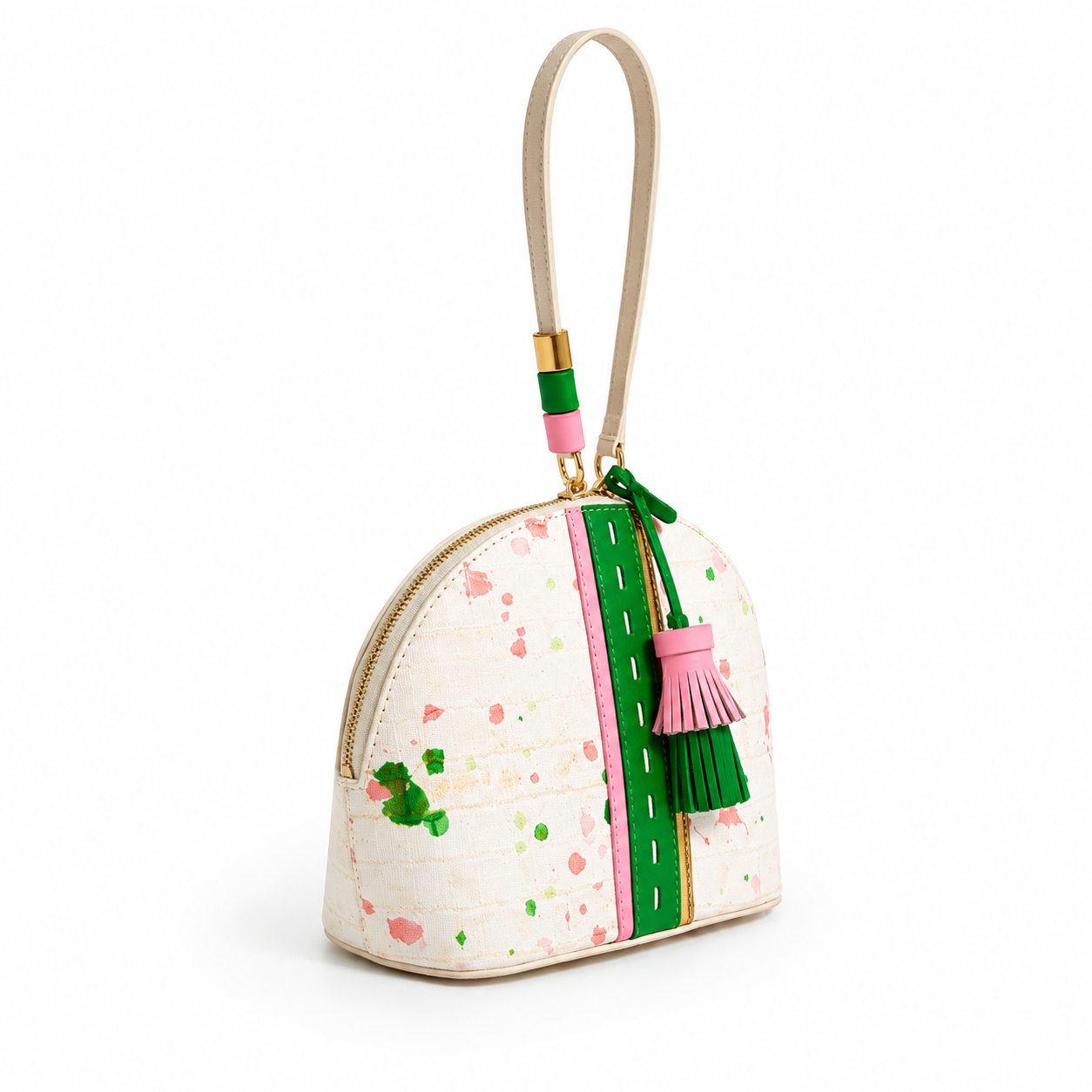 Gypsophila Genuine Leather Tassel Crossbody Bag
