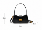 Aurielle Noir Retro Shoulder Bag