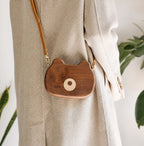 Wooden Artisan Crossbody Bag