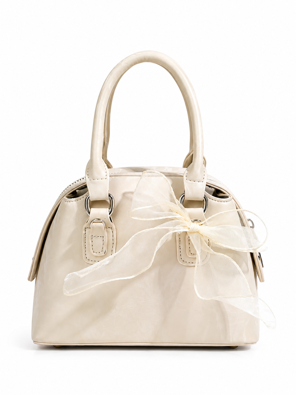 Aurielle Ivory Bow Mini Satchel