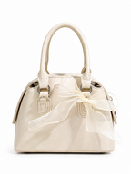 Aurielle Ivory Bow Mini Satchel