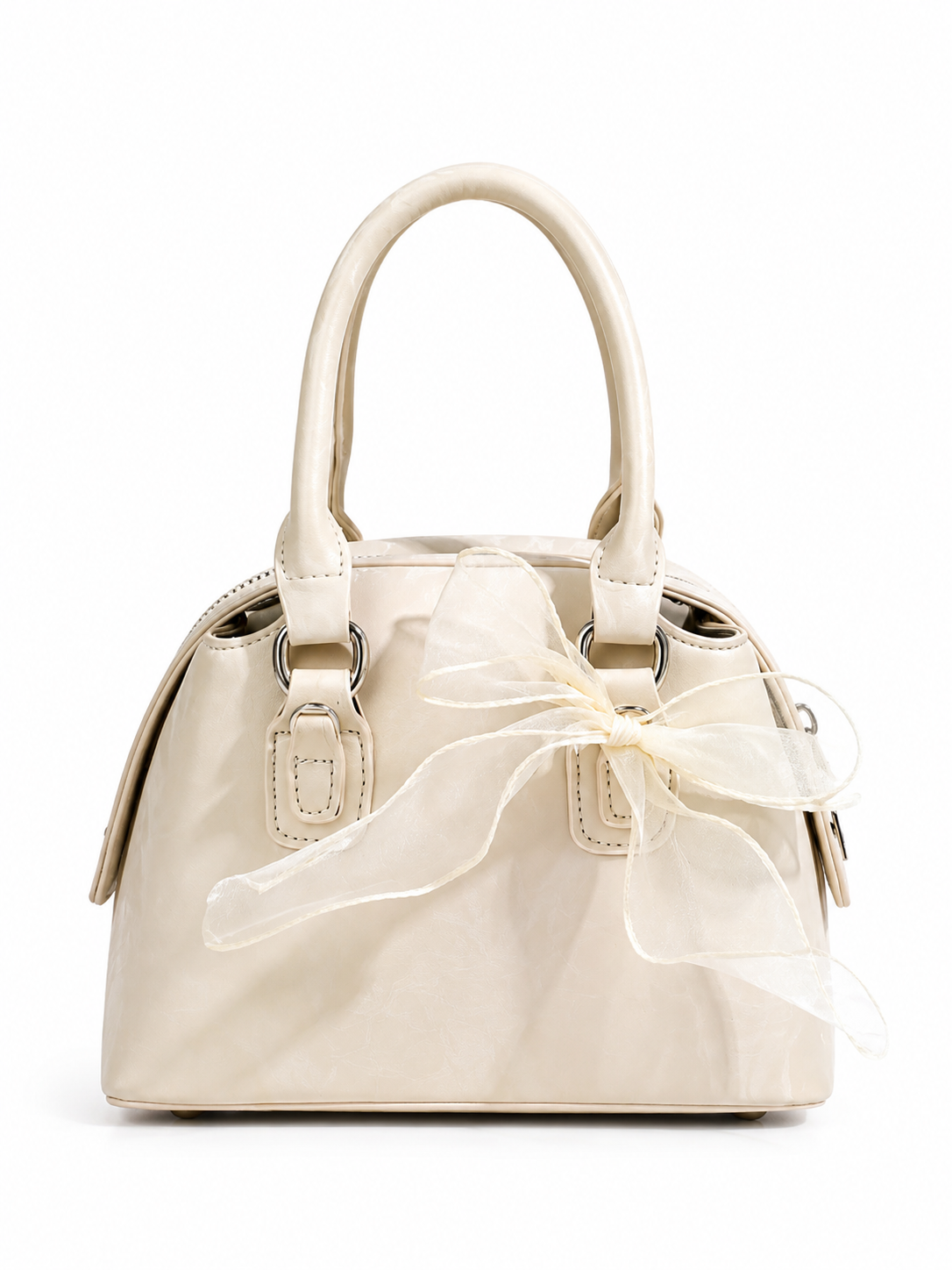 Aurielle Ivory Bow Mini Satchel