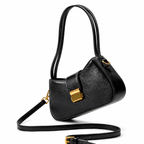 Aurielle Noir Retro Shoulder Bag